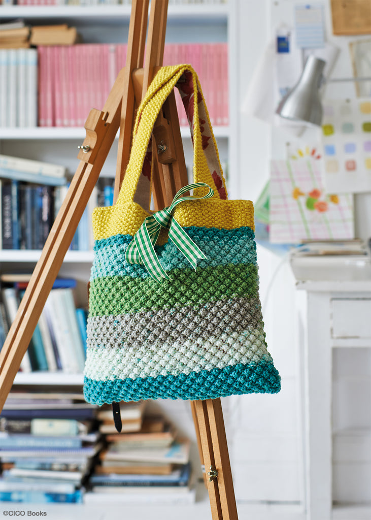 Festive Tote Bag by Nicki Trench, Free Knitting Pattern