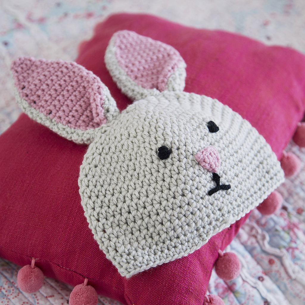 Crochet rabbit hat by Nicki Trench