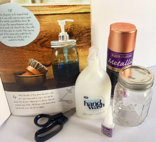 You will need - Mason jar soap dispenser project