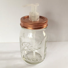 Mason jar soap dispenser empty