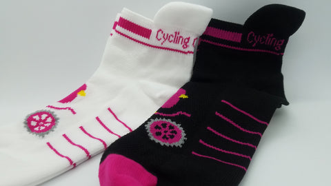 cycling chicks socks