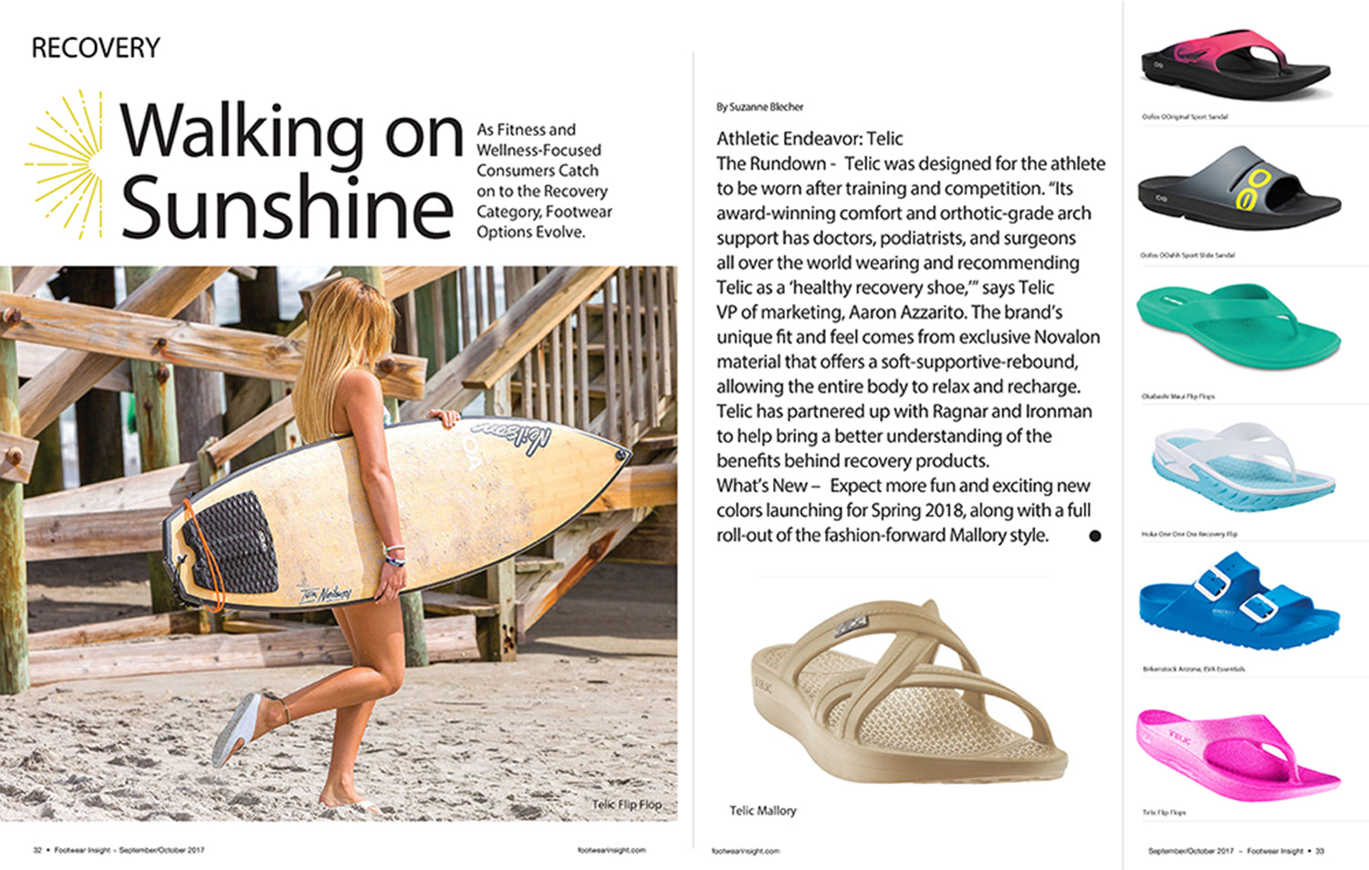 Telic Featured in Footwear Insight