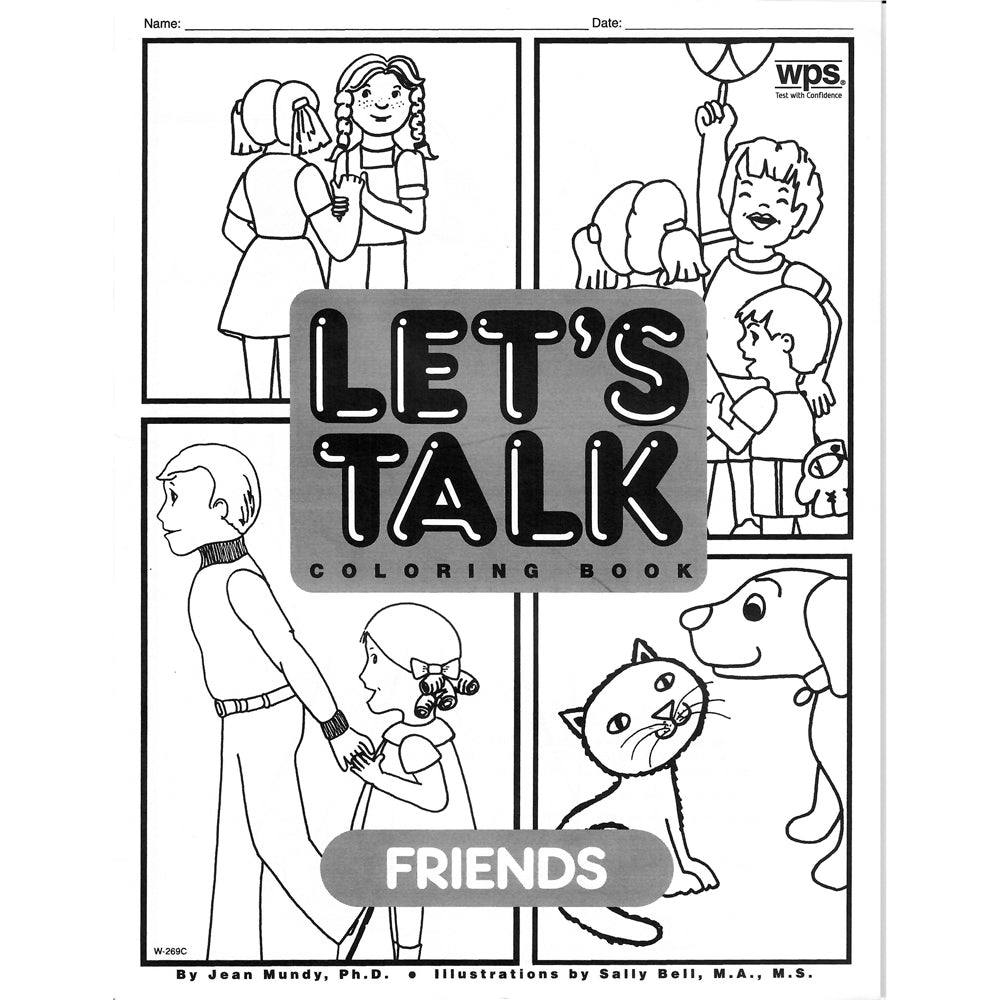 Download Let S Talk Coloring Book Friends Set Of 6 Creativetherapystore