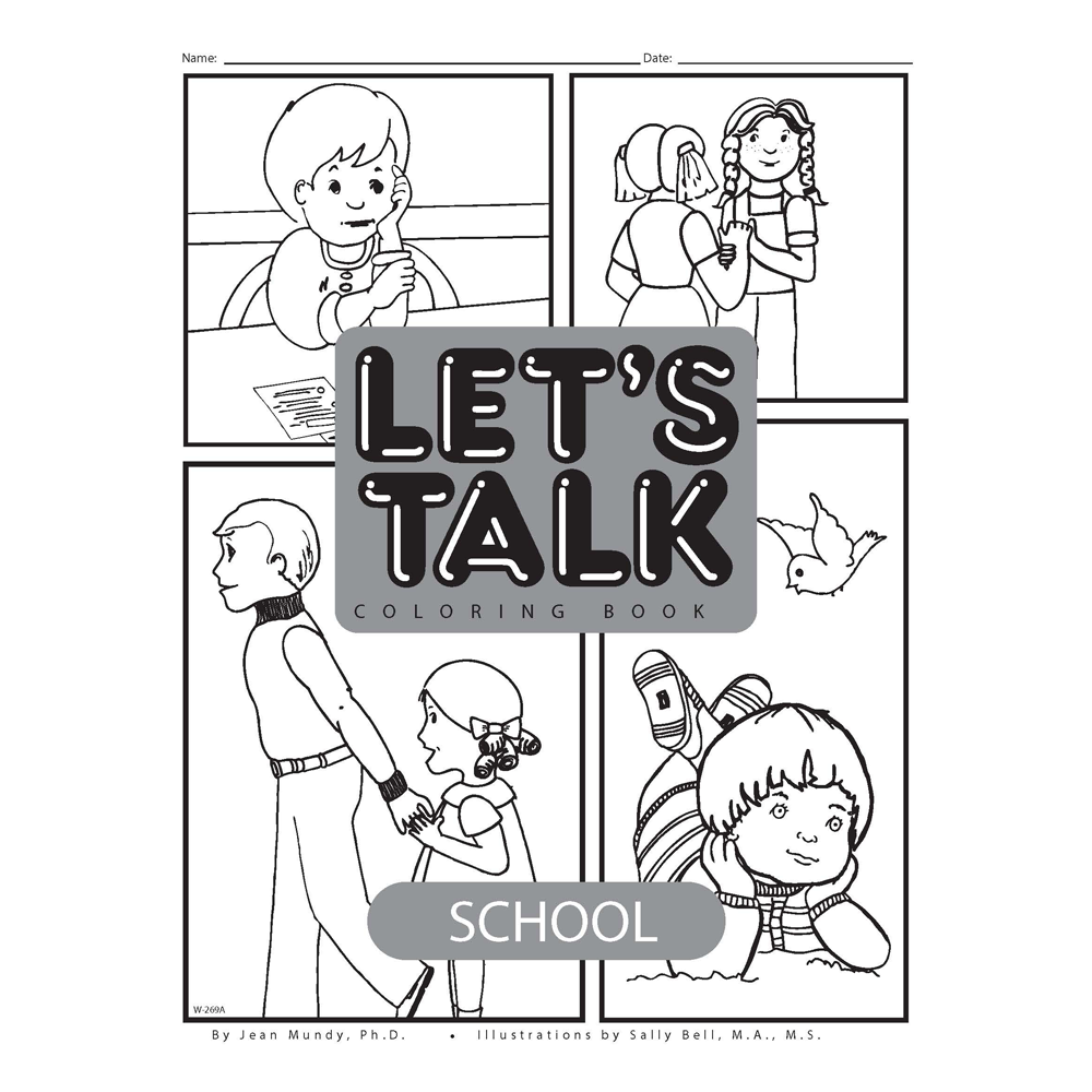 Download Let S Talk Coloring Book School Set Of 6 Creativetherapystore