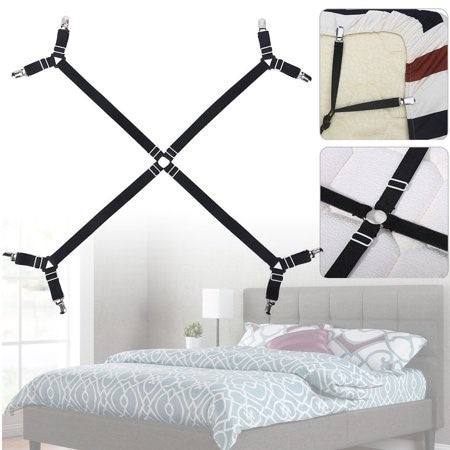 Bed Sheet Fasteners Bed Sheet Holder Straps 360 Degree Sheet Tightener  Strongest And Effective Extender Fits Most Mattress Sizes