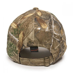 Washed Camo Hat Realtree Edge Back View