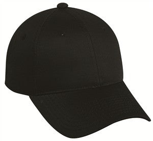 low profile black baseball cap