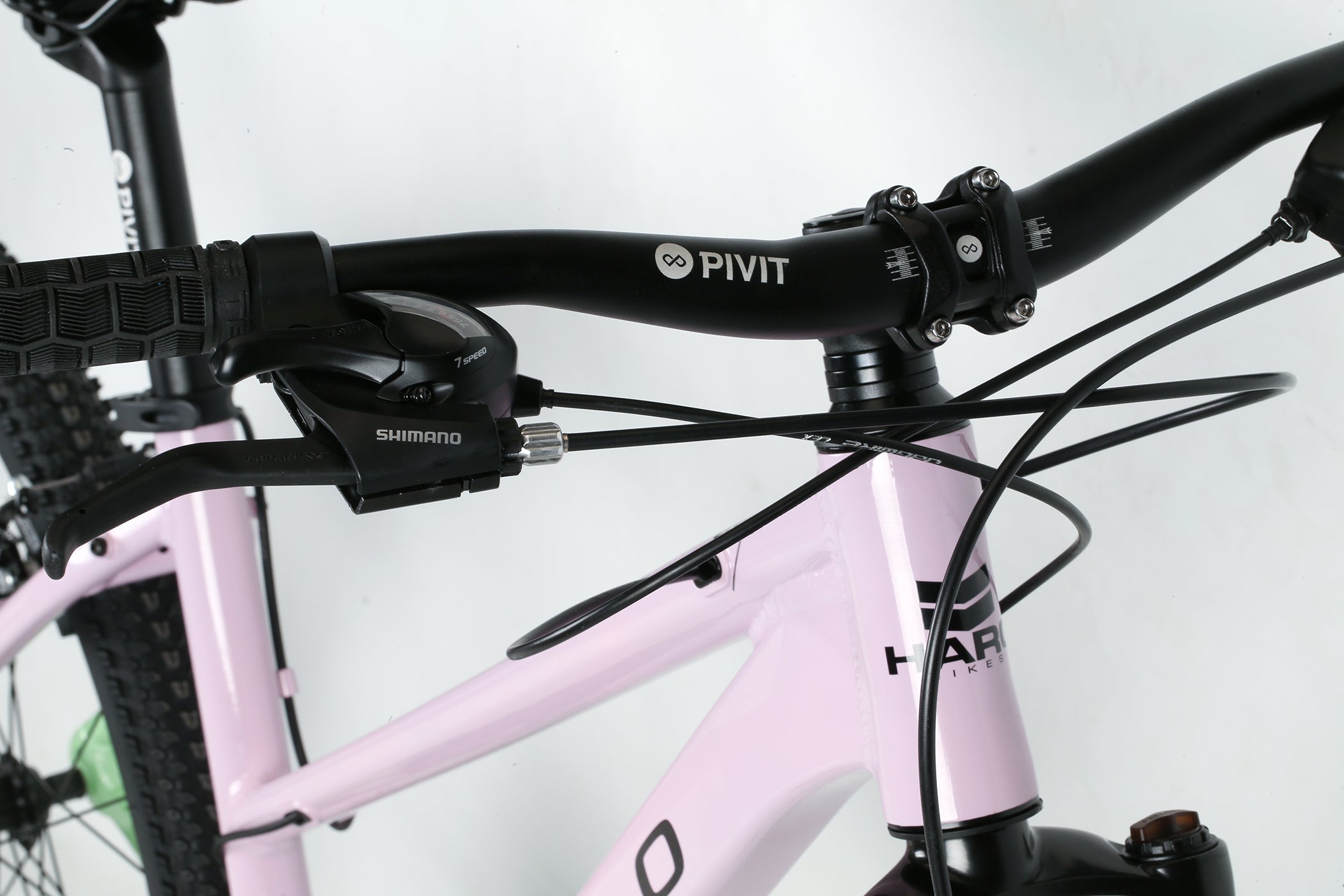 pink haro bike