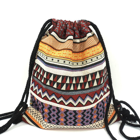 Woven Drawstring Bag - 13 Styles