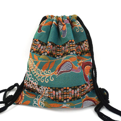 Woven Drawstring Bag - 13 Styles