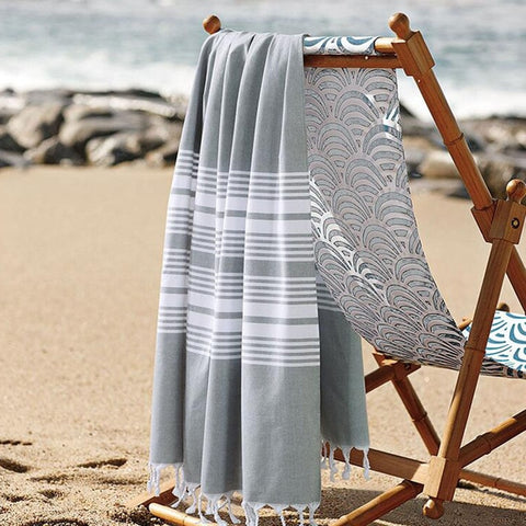 Beach Throw-Bath Towel | Peshtemal Turkish Towel - 3 colors