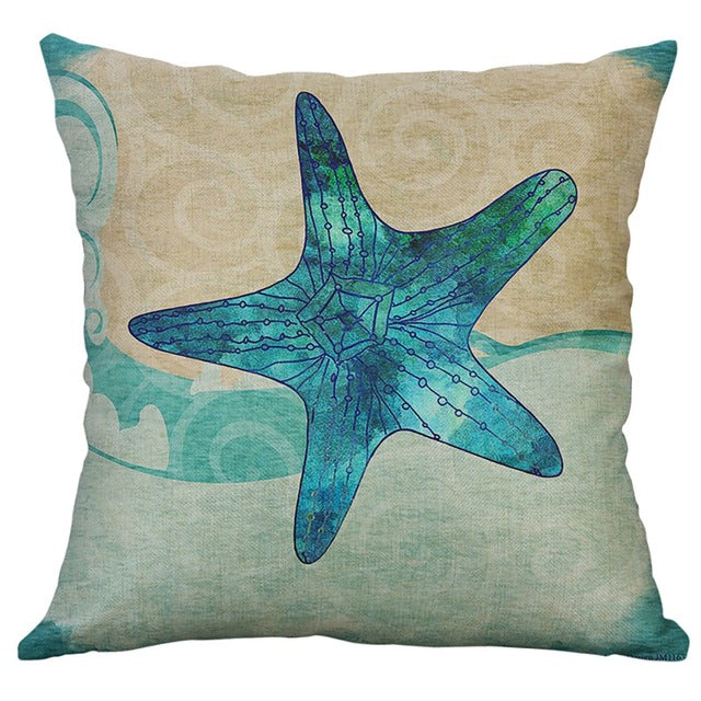 Throw Pillow Covers | Watercolor Sea Creatures - 7 designs