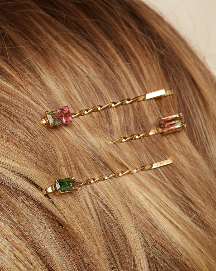 hair pins with stones