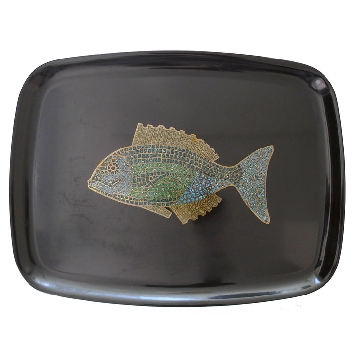 Fish in container boxes Royalty Free Vector Image