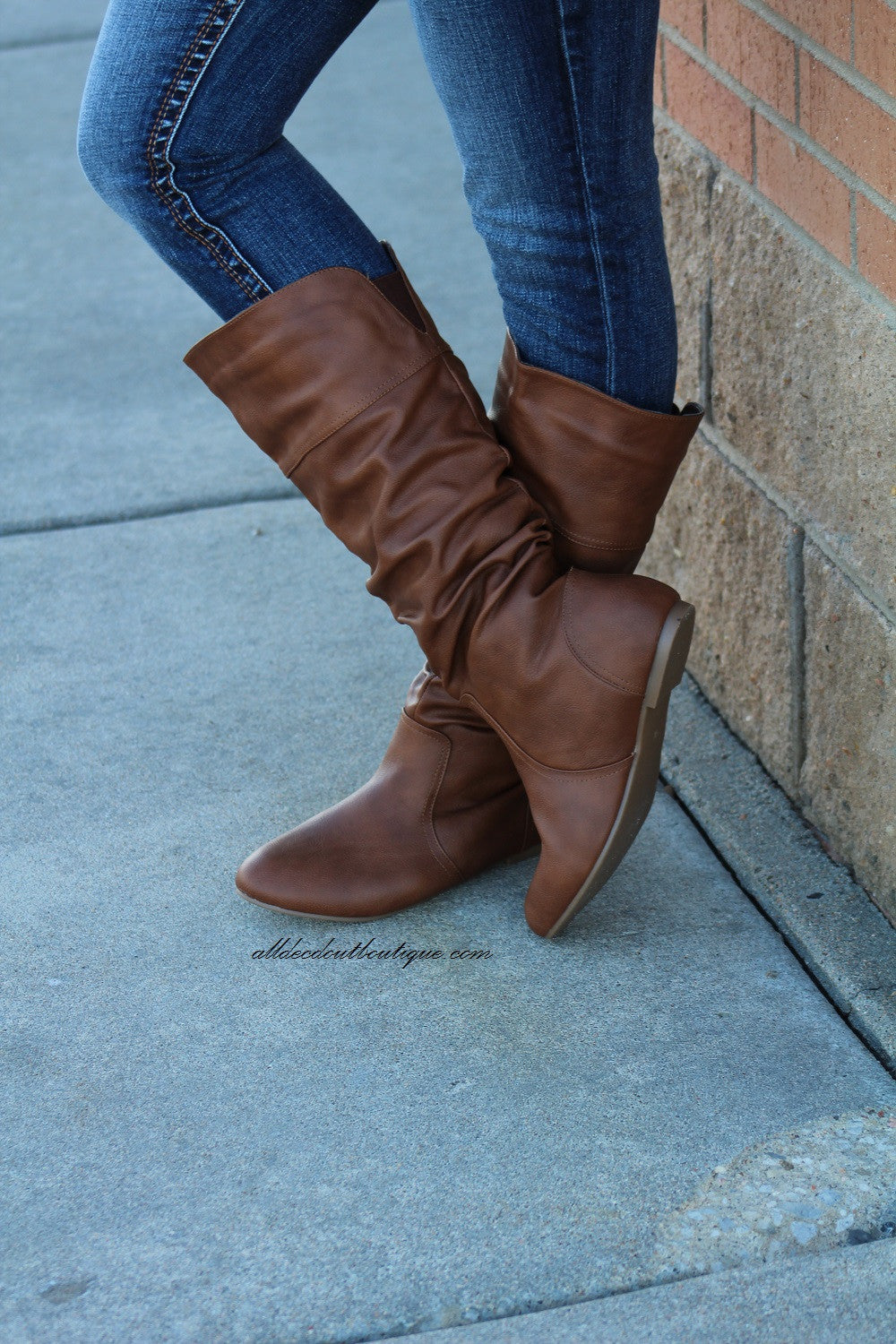 tan slouchy boots