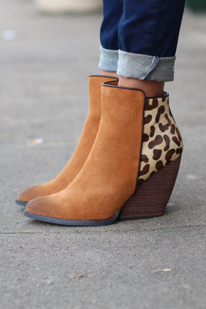 volatile leopard booties