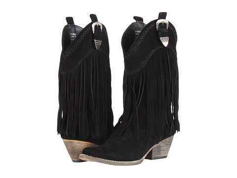 very volatile fringe boots