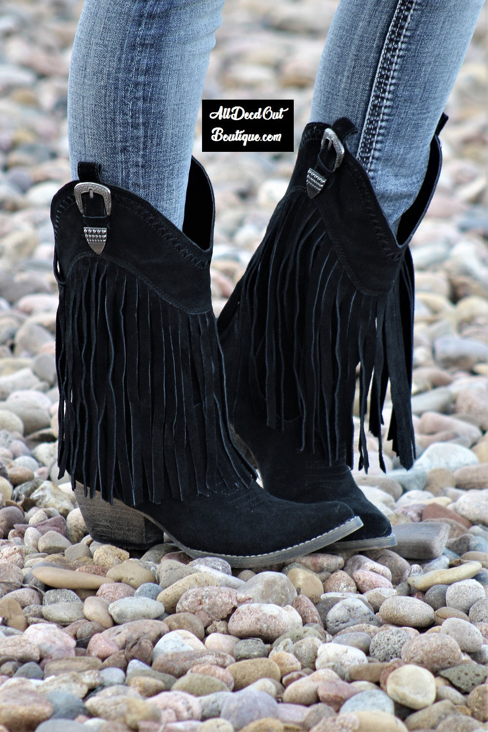 fringe cowgirl boots