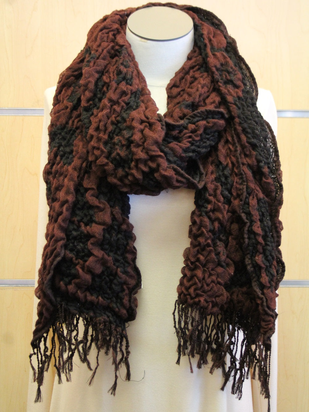 burgundy winter scarf