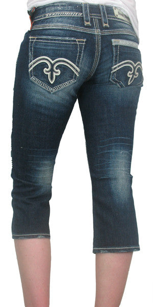 rock revival capri jeans