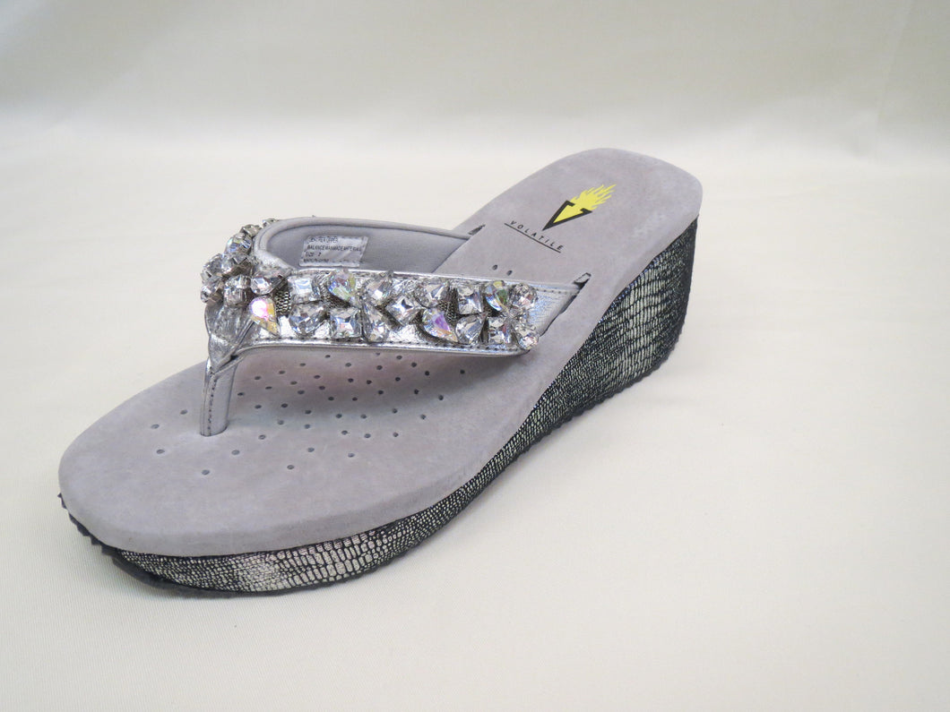 Very Volatile Rock Candy Sandal Silver | All Dec'd Out – All Decd Out