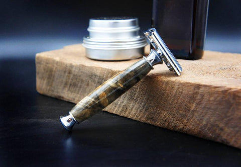 safety razor made by hand from imperium shaving