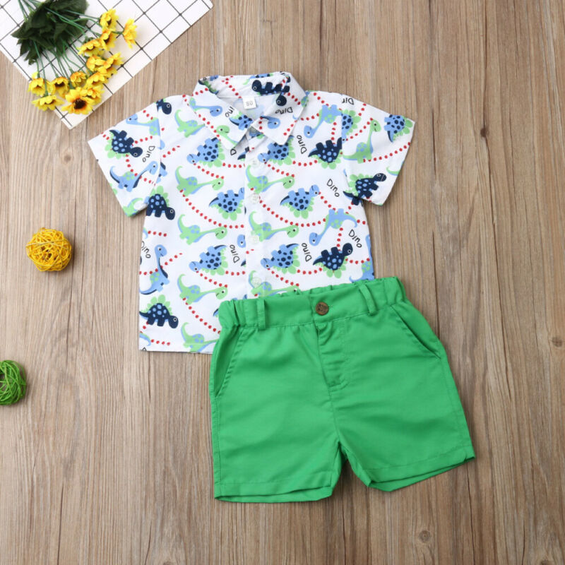 Casual Toddler Baby Boy Summer Clothes Set Grandma's