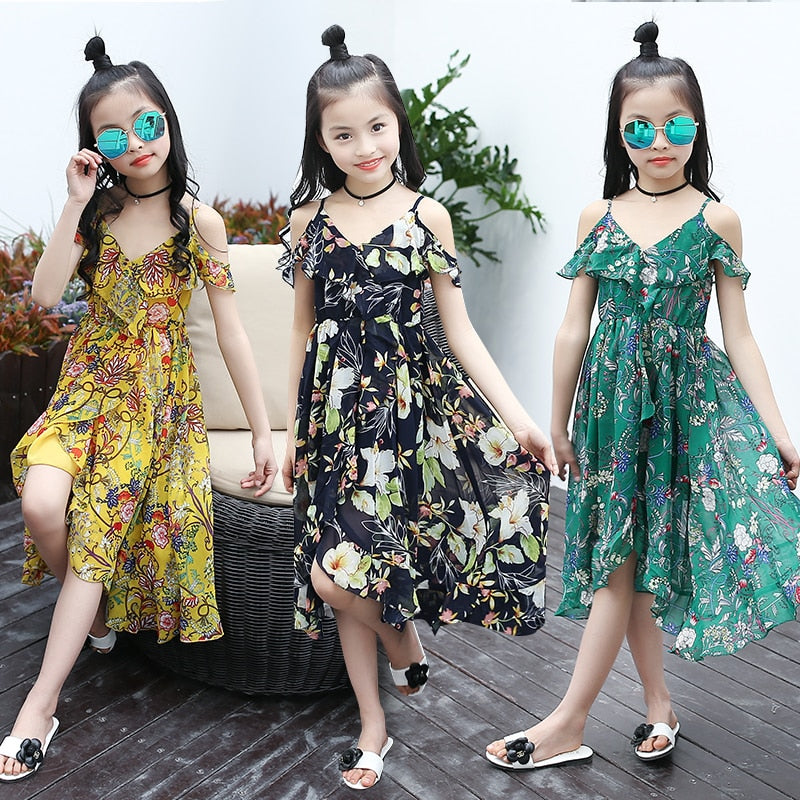 Girls Dress Bohemian Summer Kids Dresses – Grandma's Gift Shop