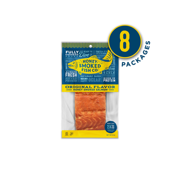 Original Honey Smoked Salmon® — Eight Packages of 8oz fillets | Honey ...