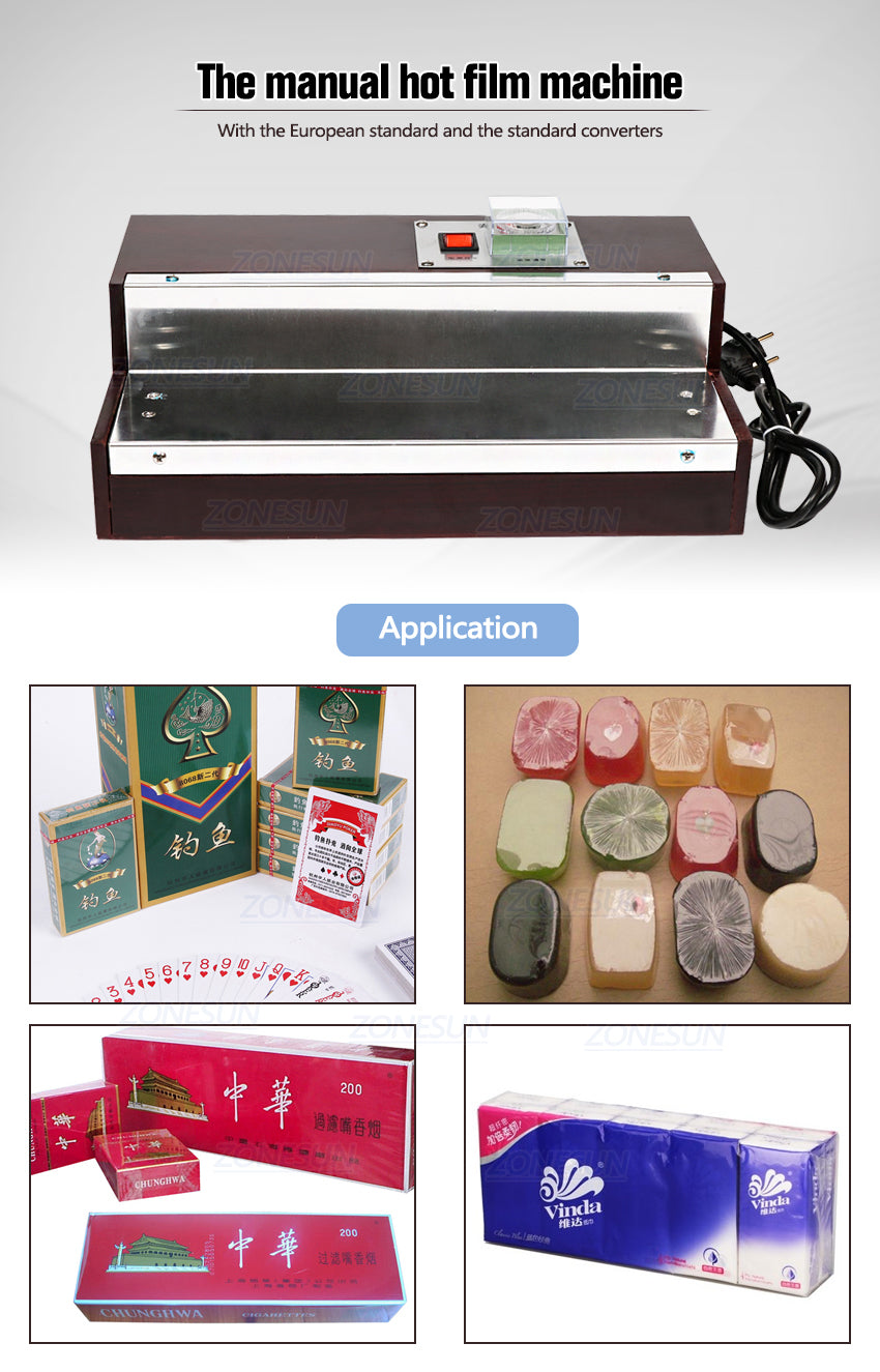 ZONESUN Manual Heat Film Wrapping Machine