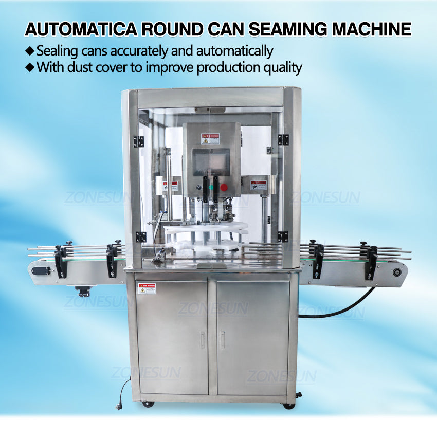 ZONESUN Automatic Electric Round Can Sealing Machine