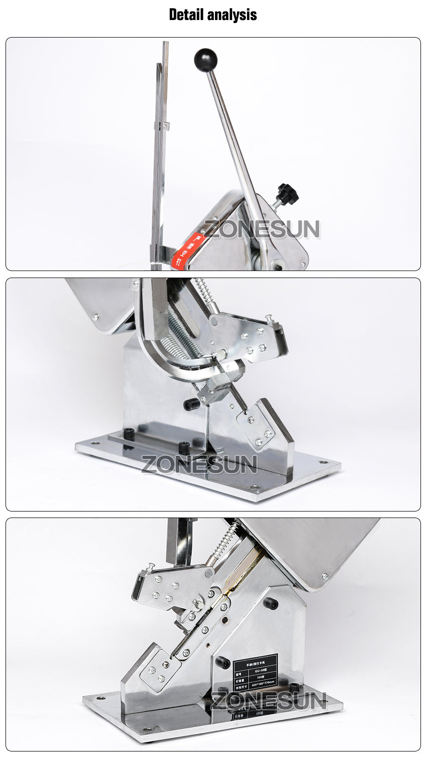 Máquina de recorte manual en forma de U ZONESUN