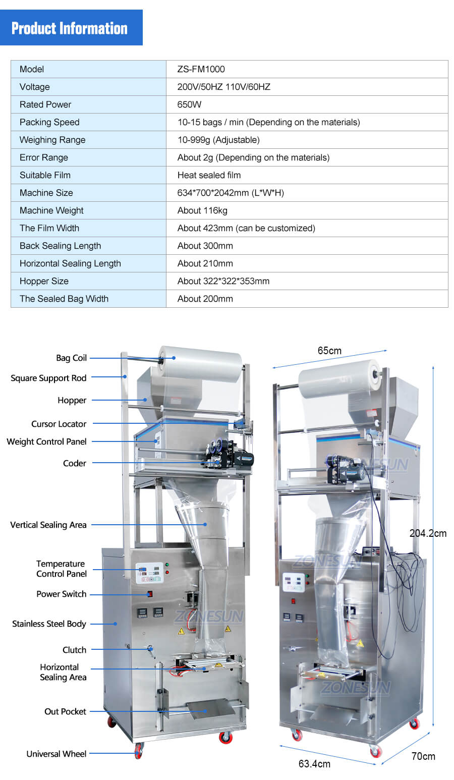 AZONE MACHINERY--Factory for Automatic coffee stirrer packing machine