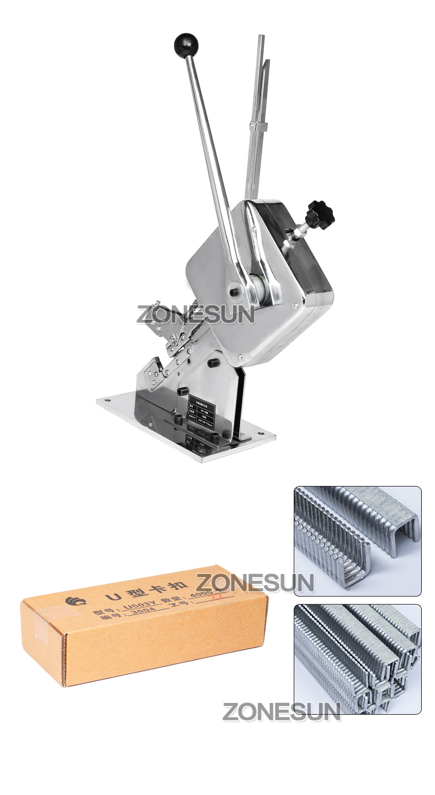 ZONESUN Manual U-shape Clipping Machine