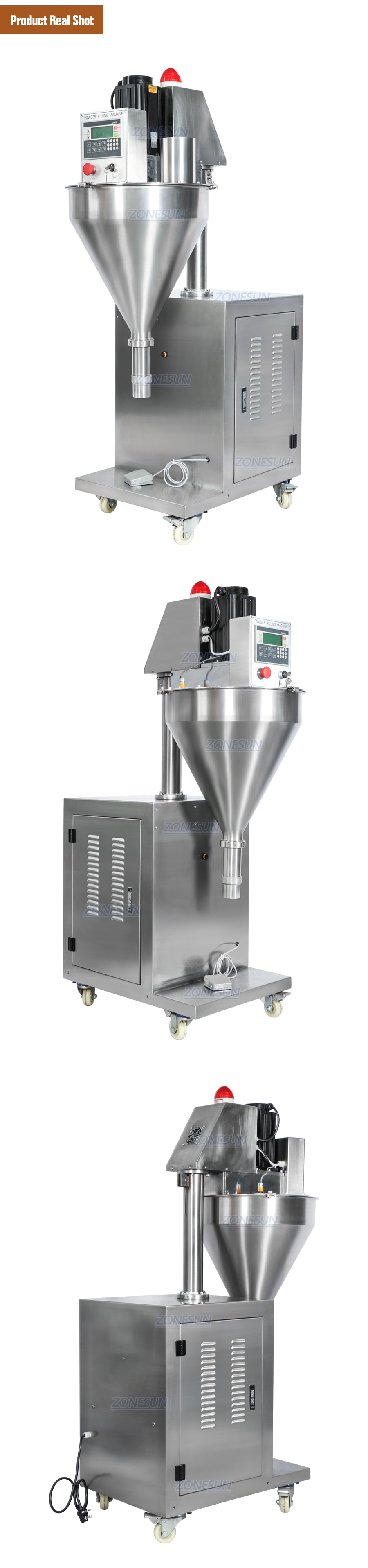 ZONESUN ZS-FM2000 200-2000g Automatic Powder Filling Machine