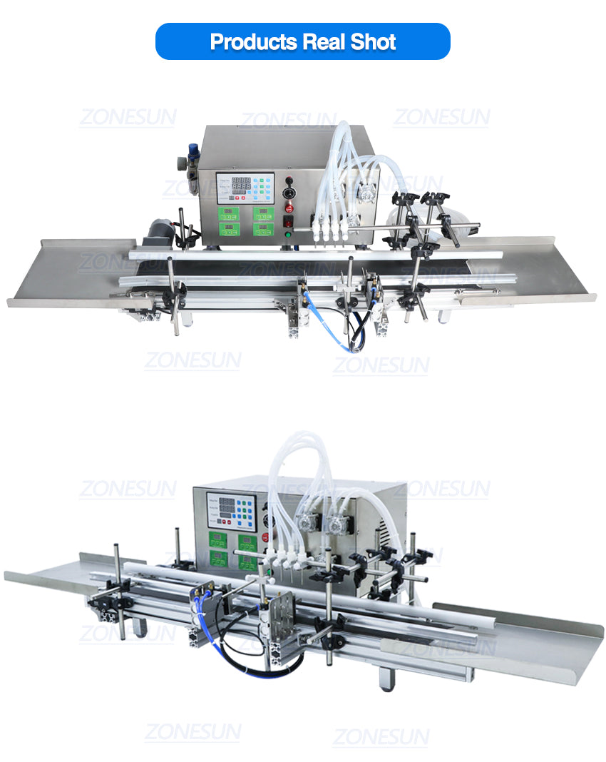 ZONESUN ZS-DTPP4W Automatic 4 Nozzles Peristaltic Pump Liquid Filling Machine