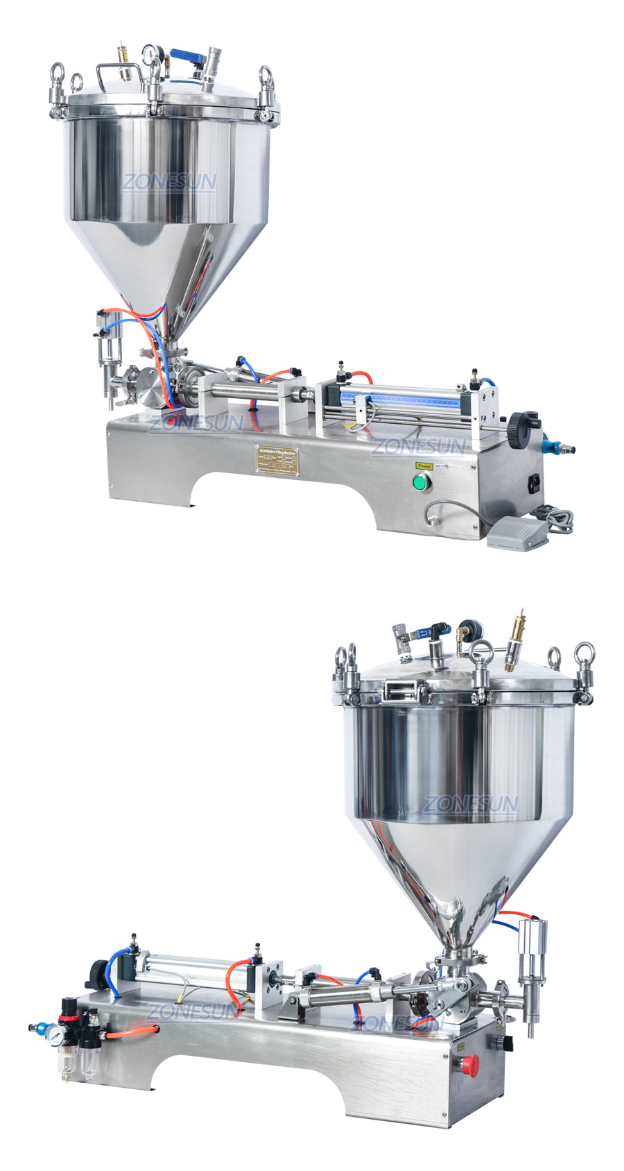 ZONESUN ZS-GTP1 Pressurized Paste Filling Machine With Hopper