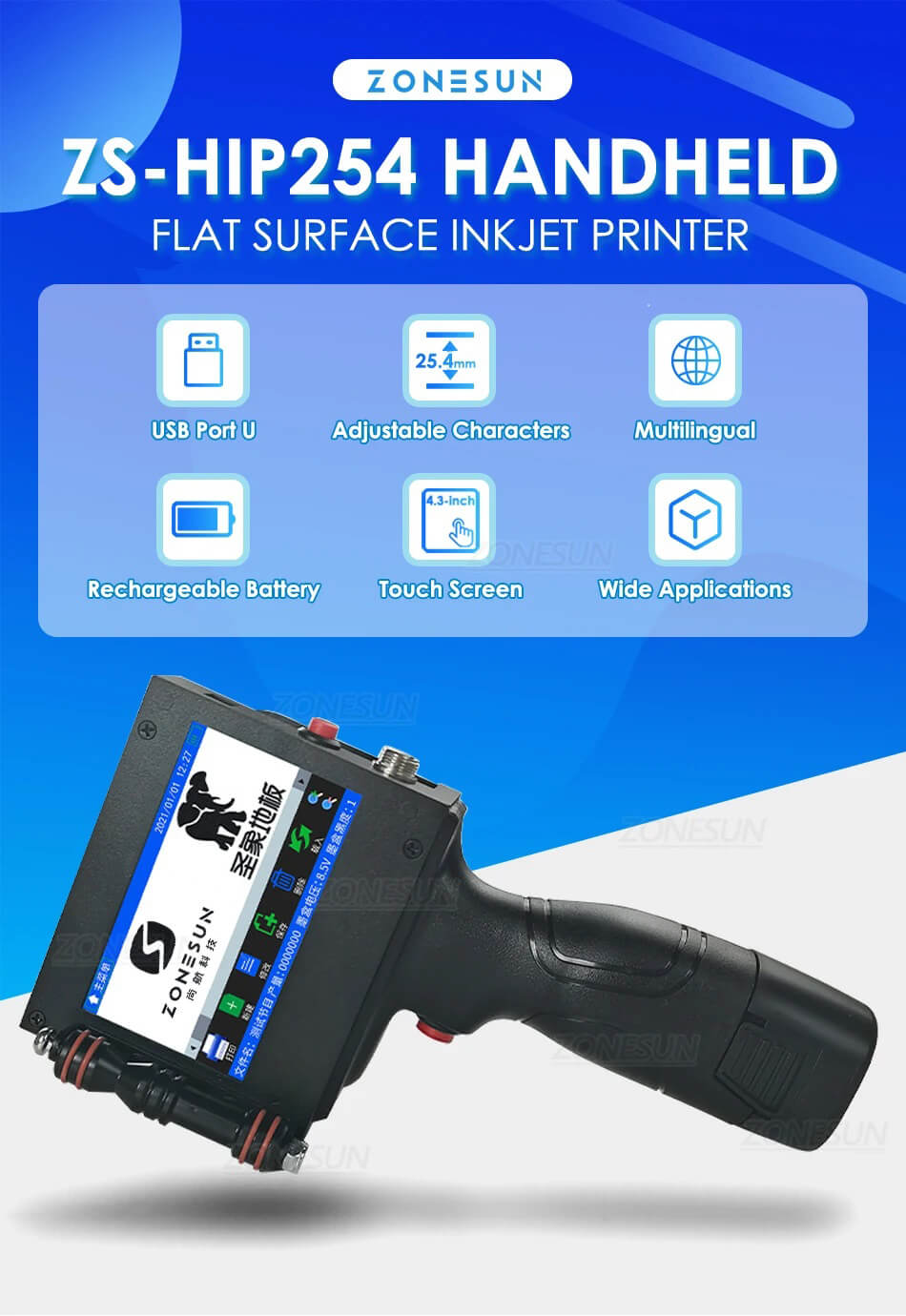 Máquina de codificador a jato de tinta