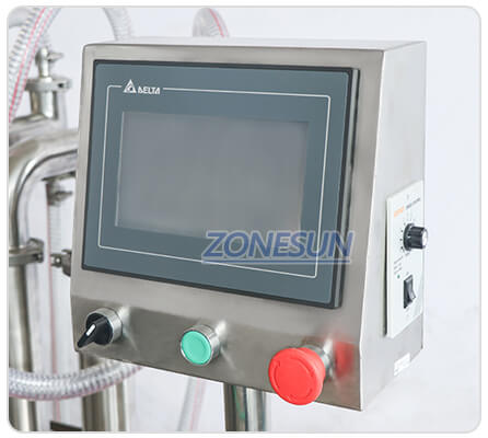 Operation Panel of 6 Nozzle Piston Pump Filling Machine