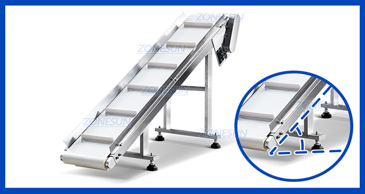 custom tilt angle of Incline transport conveyor