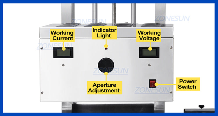 control panel of heat sealing machine