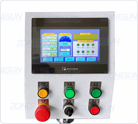 control panel of soap pleated wrapping machine