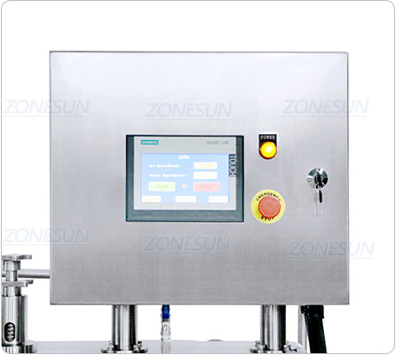 control panel of steam vacuum capping machine