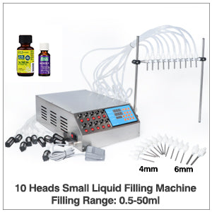 ZONESUN 3-3000ml Semi Automatic 2 Nozzles Gear Pump Liquid Filling Machine