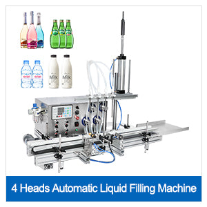 ZONESUN ZS-FAL180 Tabletop 4Nozzles Liquid Filling Capping Labeling Machine With Date Coder