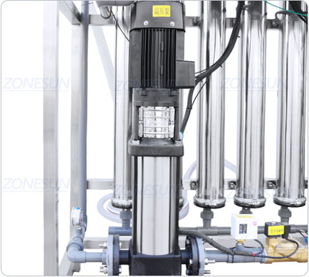 high pressure pump of water purification system