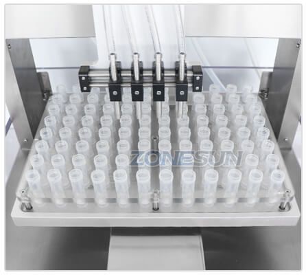 Porte-bouteille de 4 têtes machine à remplissage liquide automatique