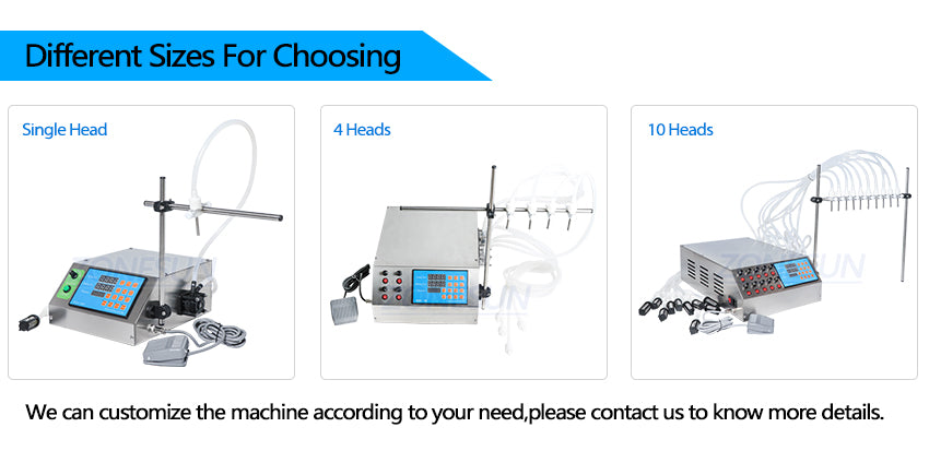 ZONESUN 2 Nozzles Peristaltic Pump Vial Liquid Filling Machine