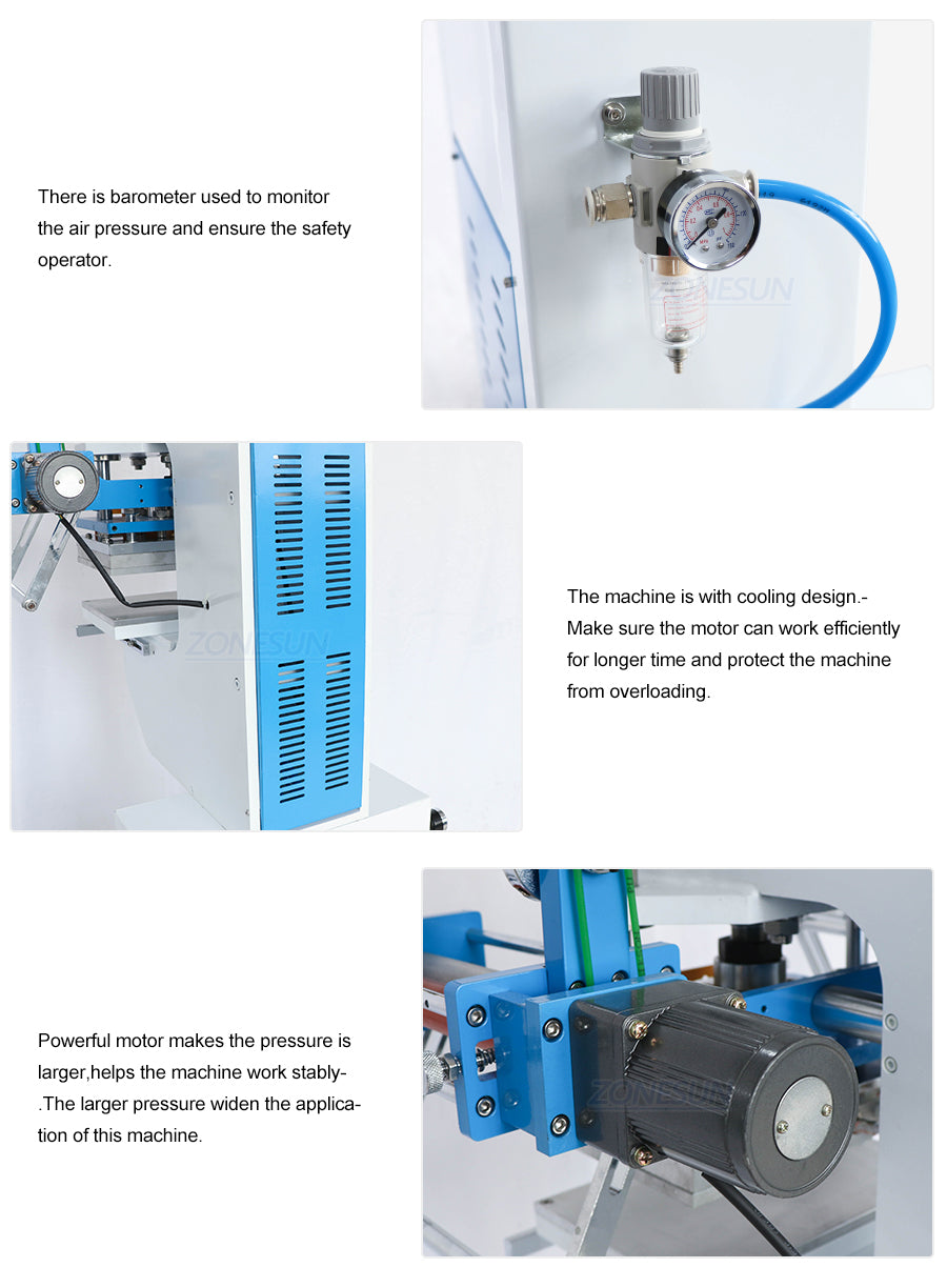 ZONESUN ZY-819SK Pneumatic Plastic Case Stamping Machine