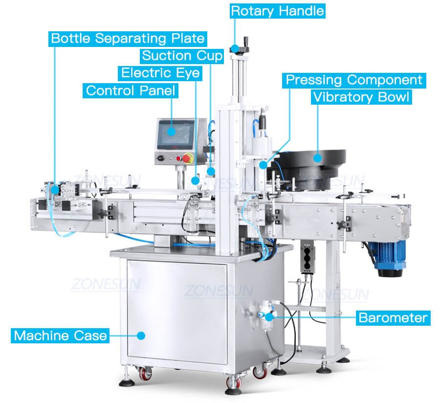 automatic cap pressing machine